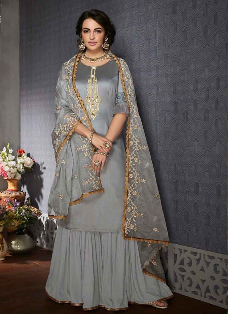 Fancy sharara suit