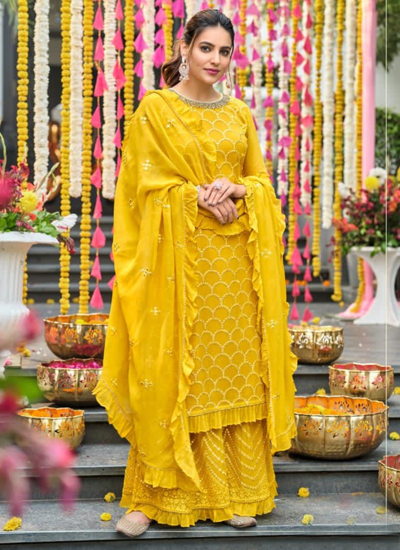 Fancy sharara suit