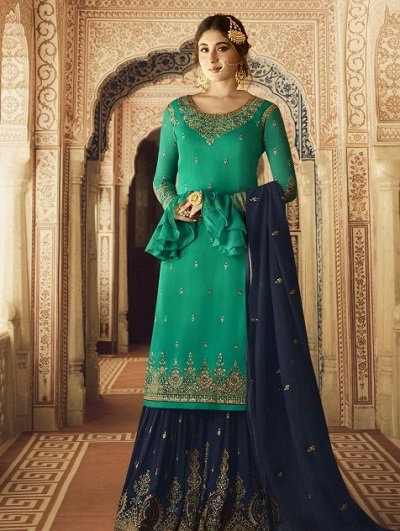 Fancy sharara suit
