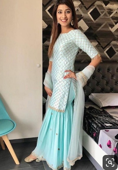 Fancy sharara suit