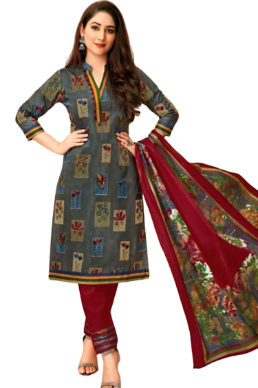 Printed Cotton Suit