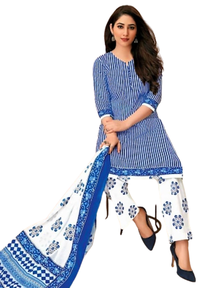Printed Cotton Suit