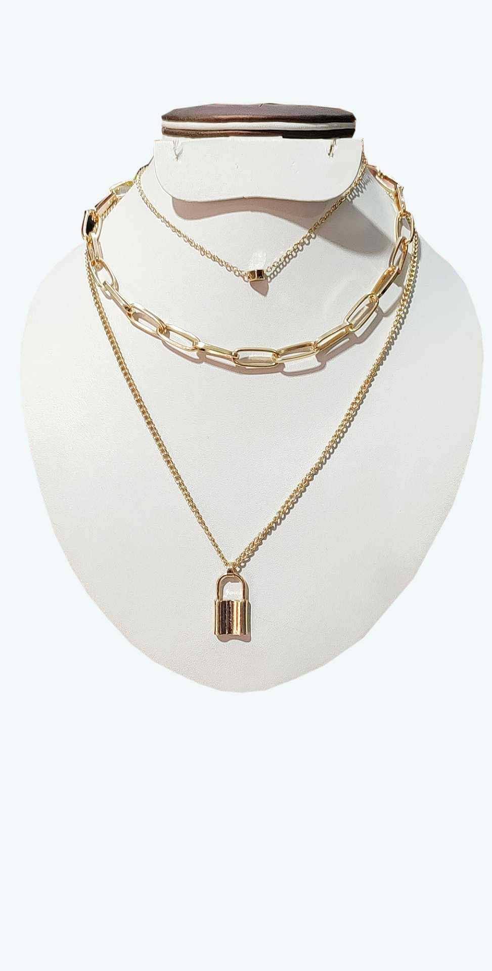 Beautiful artificial gold plated necklace